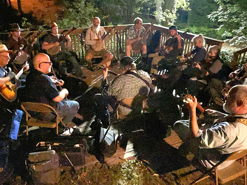 Late night jam at cabin 6